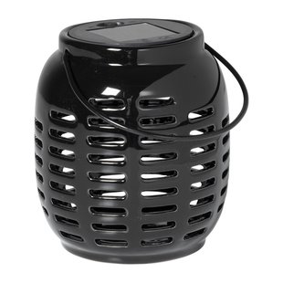 Solar lantaarn - zwart - ø11.x12.5 cm