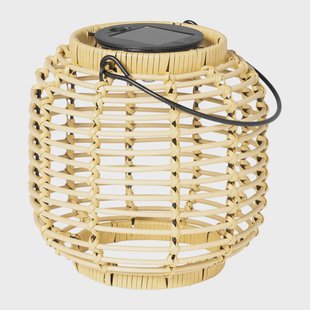 Solar lantaarn - bruin - ø15x15 cm