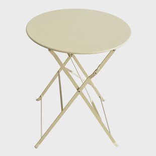 Inklapbare bistrotafel Kos - beige - ø60x71 cm