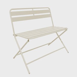 Inklapbare bistrobank Kos - beige - 81x90x48 cm