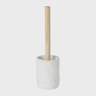 Toiletborstel Terrazzo - wit - ø10x37.5 cm