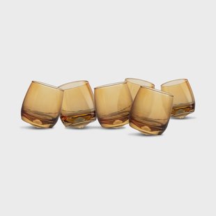 Sagaform Sagaform tumblers met afgeronde bodem 30 cl 6-pack Amber