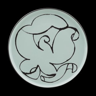 Marimekko Pistilla bord Ø20 cm Mint-black