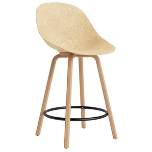 Normann Copenhagen Mat Chair Stoel Barkruk 65 Cm Beuken Black/Hemp