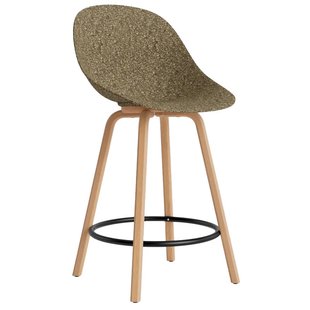 Normann Copenhagen Mat Chair Stoel Barkruk 65 Cm Beuken Black/Seaweed