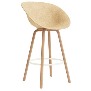 Normann Copenhagen Mat Armchair Barkruk 75 Cm Beuken Cream/Hemp