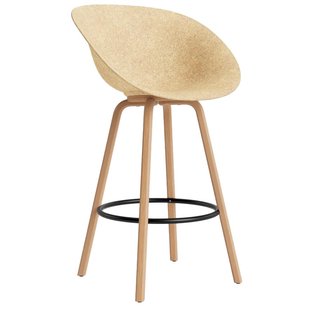 Normann Copenhagen Mat Armchair Barkruk 75 Cm Beuken Black/Hemp