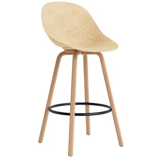 Normann Copenhagen Mat Chair Stoel Barkruk 75 Cm Beuken Black/Hemp