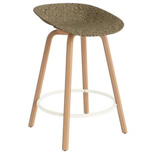 Normann Copenhagen Mat Barkruk 65 Cm Beuken Cream/Seaweed Normann Copenhagen Mat Barkruk 65 Cm Beuken Cream/Seaweed
