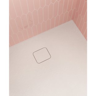 Douchevloer Riho Basel Slate 120x80 cm Incl. Afvoercover Mat Wit