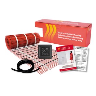 BWS By Magnum Elektronische Vloerverwarming Set 4,5 m2 - 675 Watt - Wifi Thermostaat Zwart
