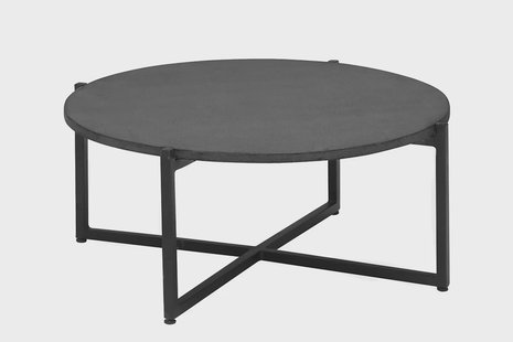 Apple Bee | Koffietafel Soul Ø 74 x 30 cm | Lava-Black
