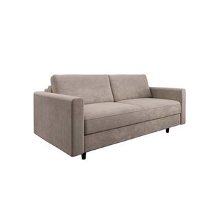 Express slaapbank dunlopillo fluweel beige taupe 160cm