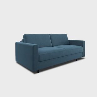 Express slaapbank dunlopillo blauw grijs weven 160cm