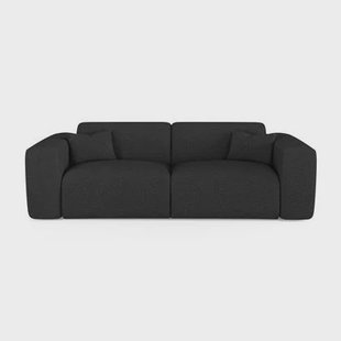 Express slaapbank dunlopillo 140cm zwart bouclette stof Express slaapbank dunlopillo 140cm zwart bouclette stof