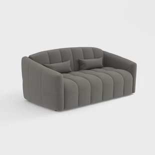 Express slaapbank met bouclette matras, grafietgrijs 160cm