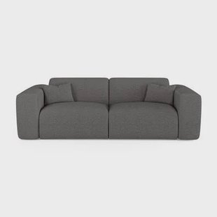 Express slaapbank dunlopillo 160cm bouclette grafiet grijs