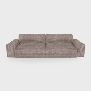 Sofa 4 zits corduroy XXL taupe 240cm