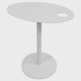 ALTEREGO MASA Ovale bijzettafel - Wit ALTEREGO MASA Ovale bijzettafel - Wit