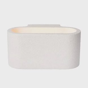 Atmooz Juan Wandlamp - 18x10x9 cm - Wit Gips - Modern Design