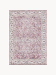 Laagpolig vloerkleed Laury met meanderpatroon