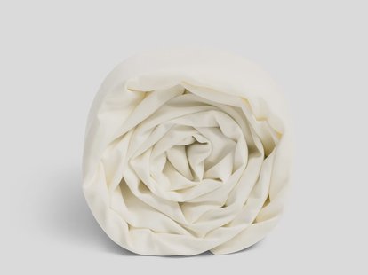 Yumeko Kinderlaken katoen satijn warm white feather 120x150 100% biologisch en fairtrade katoen, satijn geweven