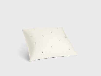 Yumeko Kussensloop katoen satijn multicolour feather 50x60 100% biologisch en fairtrade katoen, satijn geweven