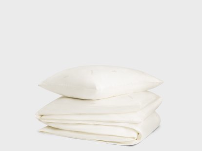 Yumeko Dekbedovertrek katoen satijn warm white feather 140x220+1/60x70 100% biologisch en fairtrade katoen, satijn geweven