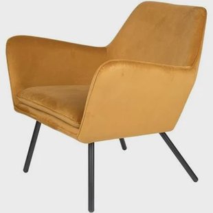 Puur - Berg fauteuil velvet goud | geel
