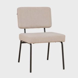 Bronx71 Scandinavische eetkamerstoel Espen beige gerecyclede stof -