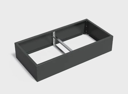 Verzinkt staal plantenbak CARREZ Connect 200x100x40cm.