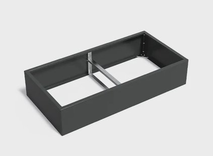 Verzinkt staal plantenbak CARREZ Connect 200x100x60cm.