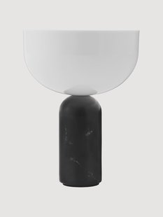 Kleine mobiele tafellamp Kizu van marmer, dimbaar