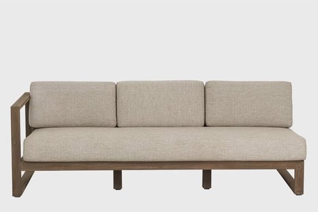 Apple Bee | Loungebank Antigua 3-zits Links | Coastal Teak