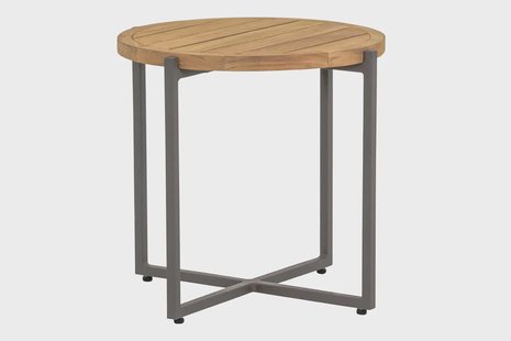 Apple Bee | Koffietafel Condor Ø54 x 50(h) cm | Taupe-Teak