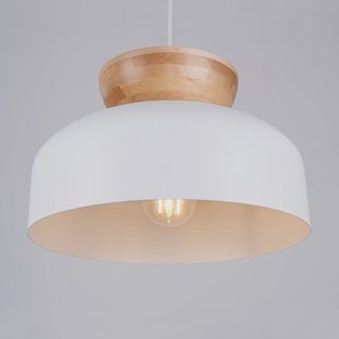 SOLLUX LIGHTING Hanglamp Marion, Ø 29,5 cm, hout, staal