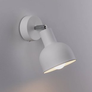 SOLLUX LIGHTING Wandlamp Elba, wit, metaal, Ø 19 cm, E27