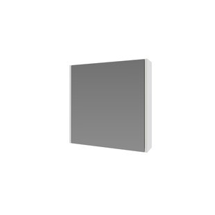 Spiegelkast Proline Comfort Met Houten Deur 60x14x60 cm Ice White