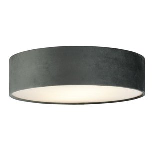 Searchlight Drum - plafondlamp - Ø 38 x 10 cm - grijs