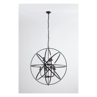 Searchlight Orbit - hanglamp - Ø  80 x 200 cm - mat zwart