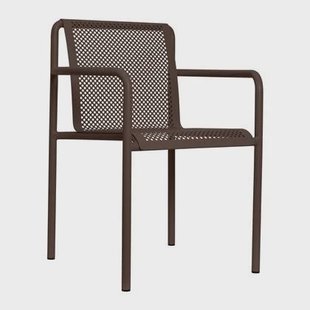 Ferm Living Dapple Tuinstoel met Armleuning - Dark Chocolate