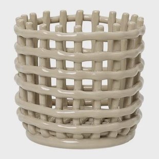 Ferm Living Ceramic Mand Small - Cashmere