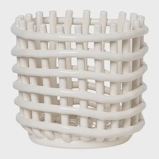 Ferm Living Ceramic Mand Small - Off-White