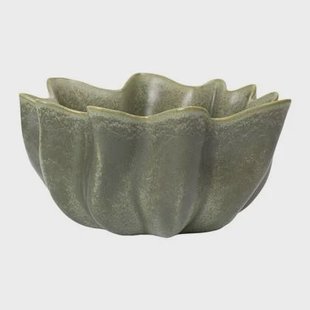 Ferm Living Nium Schaal L - Dark Sage