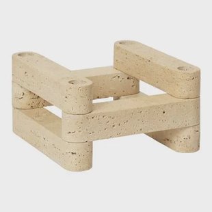Ferm Living Newel Modular Kandelaar - Travertine