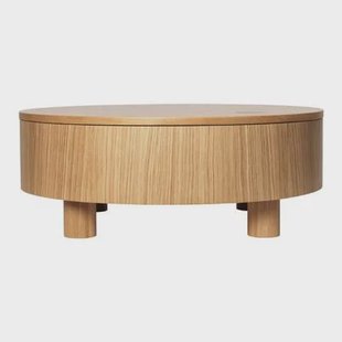 Ferm Living Olles Salontafel - Natural Eikenfineer
