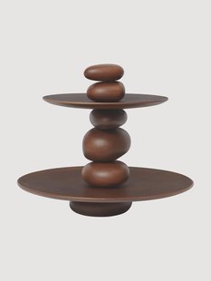 Etag&egrave;re Pebble van beukenhout