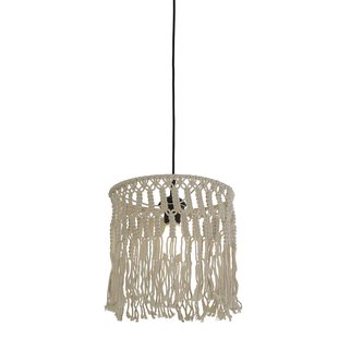 Searchlight Bahama - hanglamp - Ø 31,5 x 155 cm - macrame