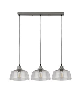 Searchlight Odeon - hanglamp - 80 x 120 cm - grijs