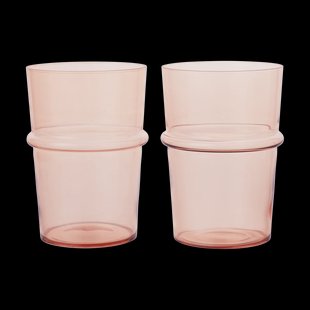Ferm Living Boya drinkglas hoog 45 cl 2-pack Blush